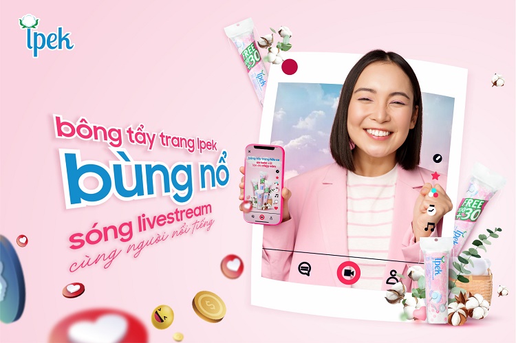 Ipek bùng nổ sóng Livestream cùng người nổi tiếng